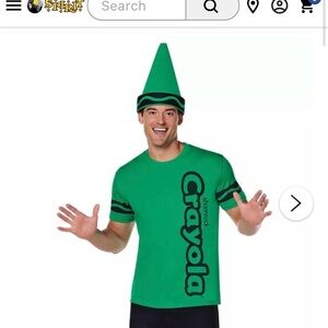 Crayola Green Crayon Mens Costume